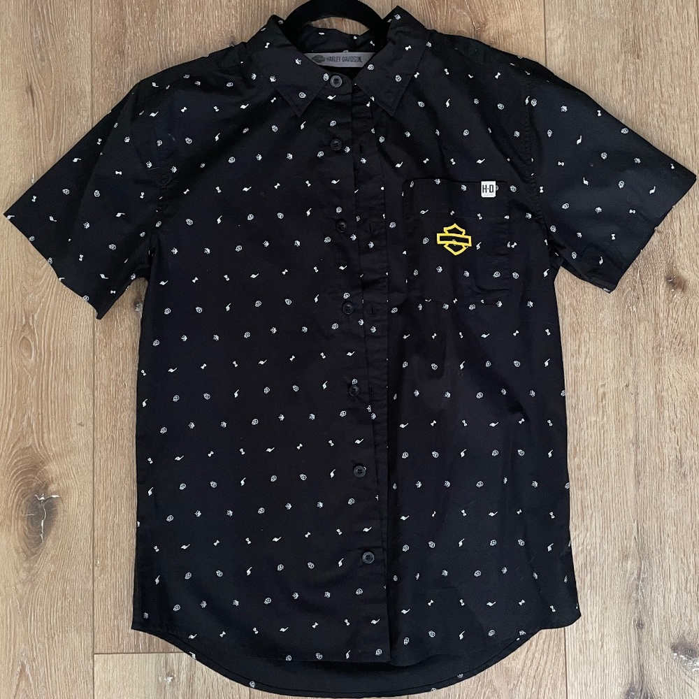 Harley Davidson Short Sleeve Button-down